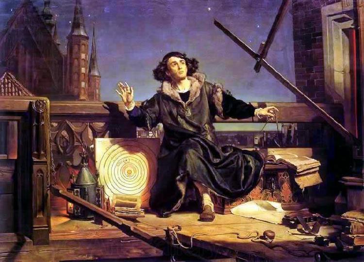 Jan Matejko Astronomer Copernicus, conversation with God. Germany oil painting art